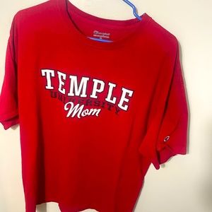 Temple University Mom Champion shirt XL